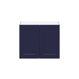 Hugo&Borg Lorette 24-in W x 20-in H x 14-in D Navy Blue Wall Fully Assembled Cabinet (Recessed Panel Shaker Door Style)