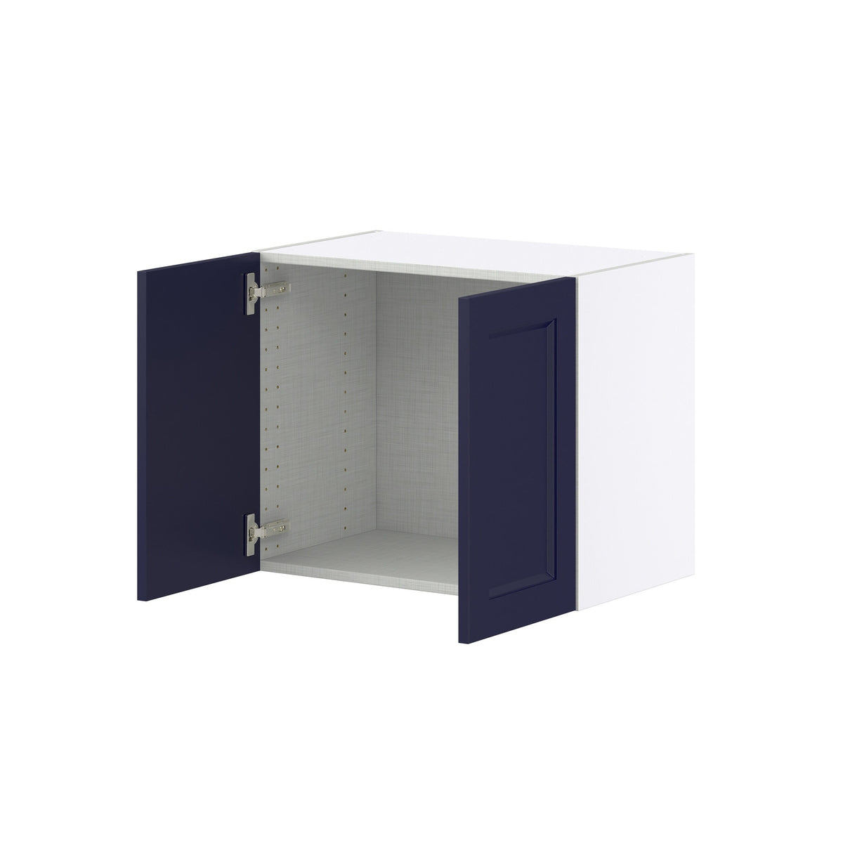 Hugo&Borg Lorette 24-in W x 20-in H x 14-in D Navy Blue Wall Fully Assembled Cabinet (Recessed Panel Shaker Door Style)