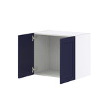 Hugo&Borg Lorette 24-in W x 20-in H x 14-in D Navy Blue Wall Fully Assembled Cabinet (Recessed Panel Shaker Door Style)