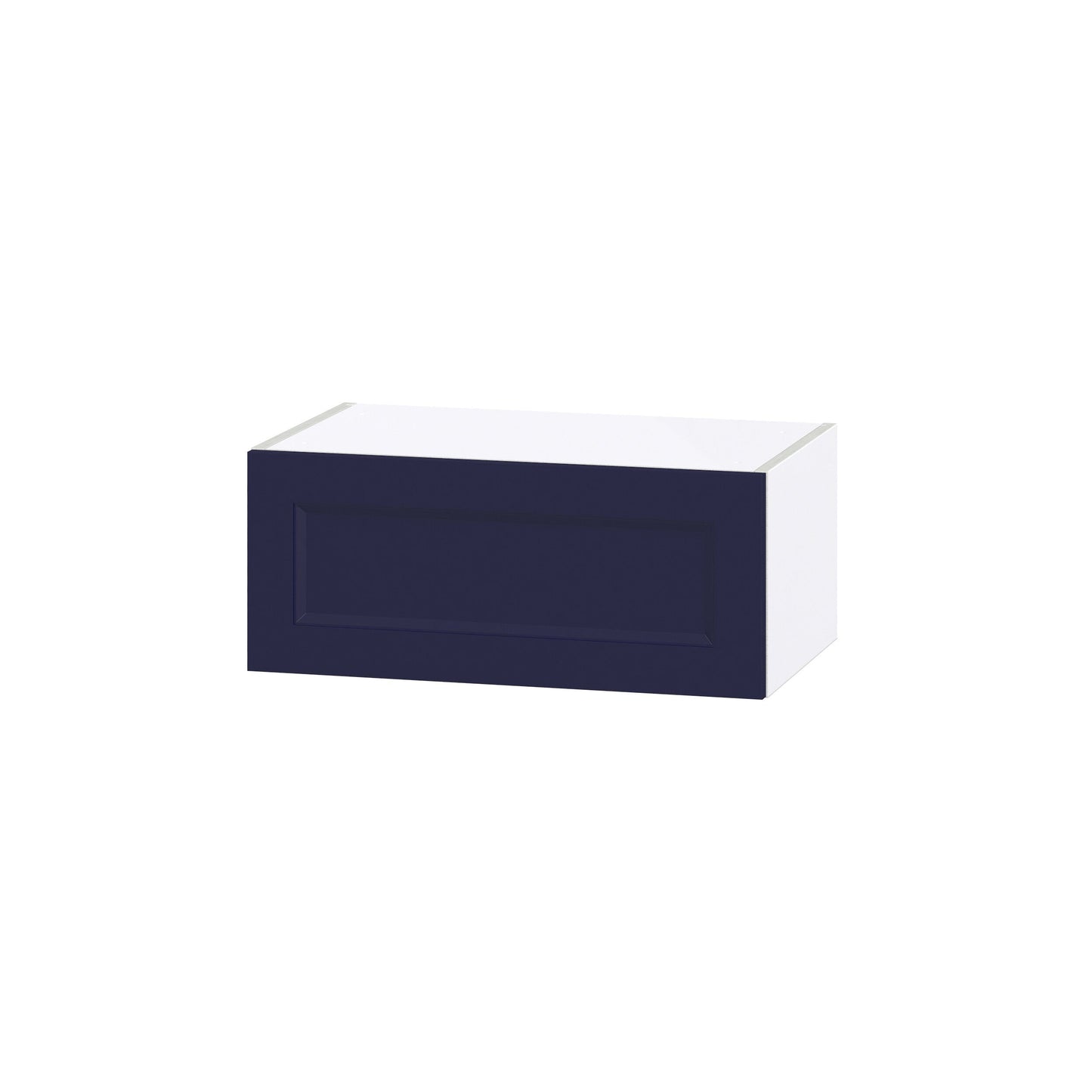 Hugo&Borg Lorette 24-in W x 10-in H x 14-in D Navy Blue Wall Fully Assembled Cabinet (Recessed Panel Shaker Door Style)