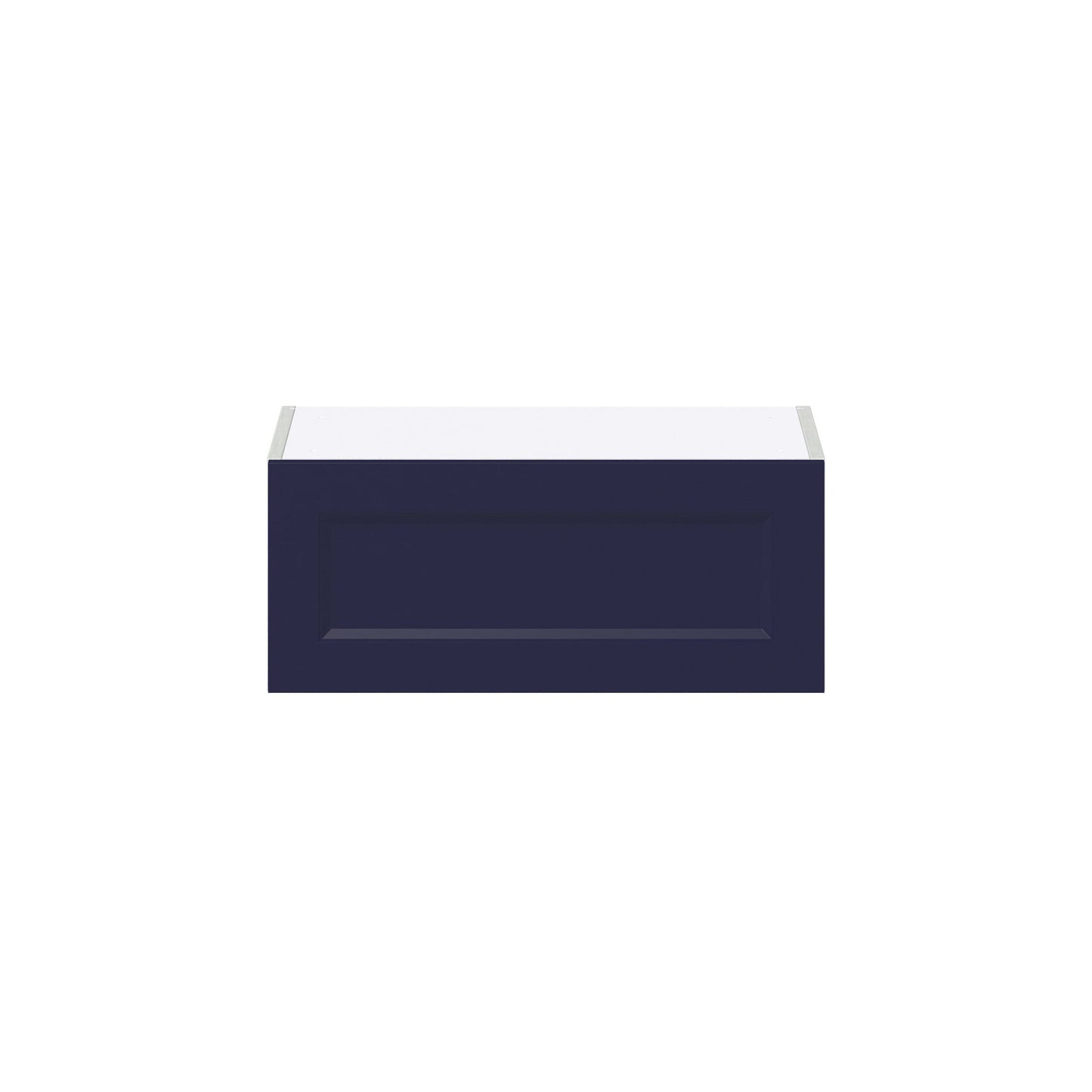 Hugo&Borg Lorette 24-in W x 10-in H x 14-in D Navy Blue Wall Fully Assembled Cabinet (Recessed Panel Shaker Door Style)
