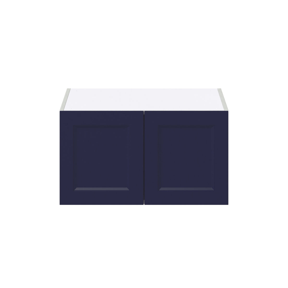 Hugo&Borg Lorette 27-in W x 15-in H x 24-in D Navy Blue Wall Fully Assembled Cabinet (Recessed Panel Shaker Door Style)
