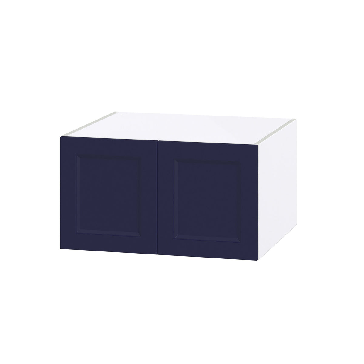 Hugo&Borg Lorette 27-in W x 15-in H x 24-in D Navy Blue Wall Fully Assembled Cabinet (Recessed Panel Shaker Door Style)
