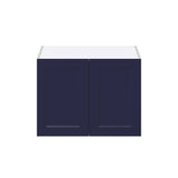 Hugo&Borg Lorette 27-in W x 20-in H x 24-in D Navy Blue Wall Fully Assembled Cabinet (Recessed Panel Shaker Door Style)