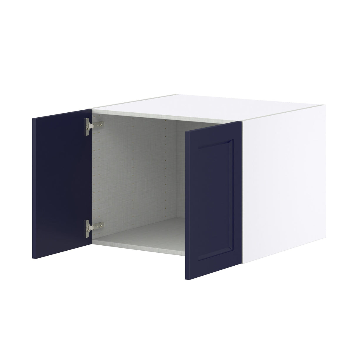 Hugo&Borg Lorette 27-in W x 20-in H x 24-in D Navy Blue Wall Fully Assembled Cabinet (Recessed Panel Shaker Door Style)
