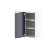 Hugo&Borg Lorette 30-in W x 30-in H x 14-in D Navy Blue Wall Fully Assembled Cabinet (Recessed Panel Shaker Door Style)
