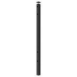 Freedom 6-ft H x 2-in W Black Aluminum Decorative End Fence Post