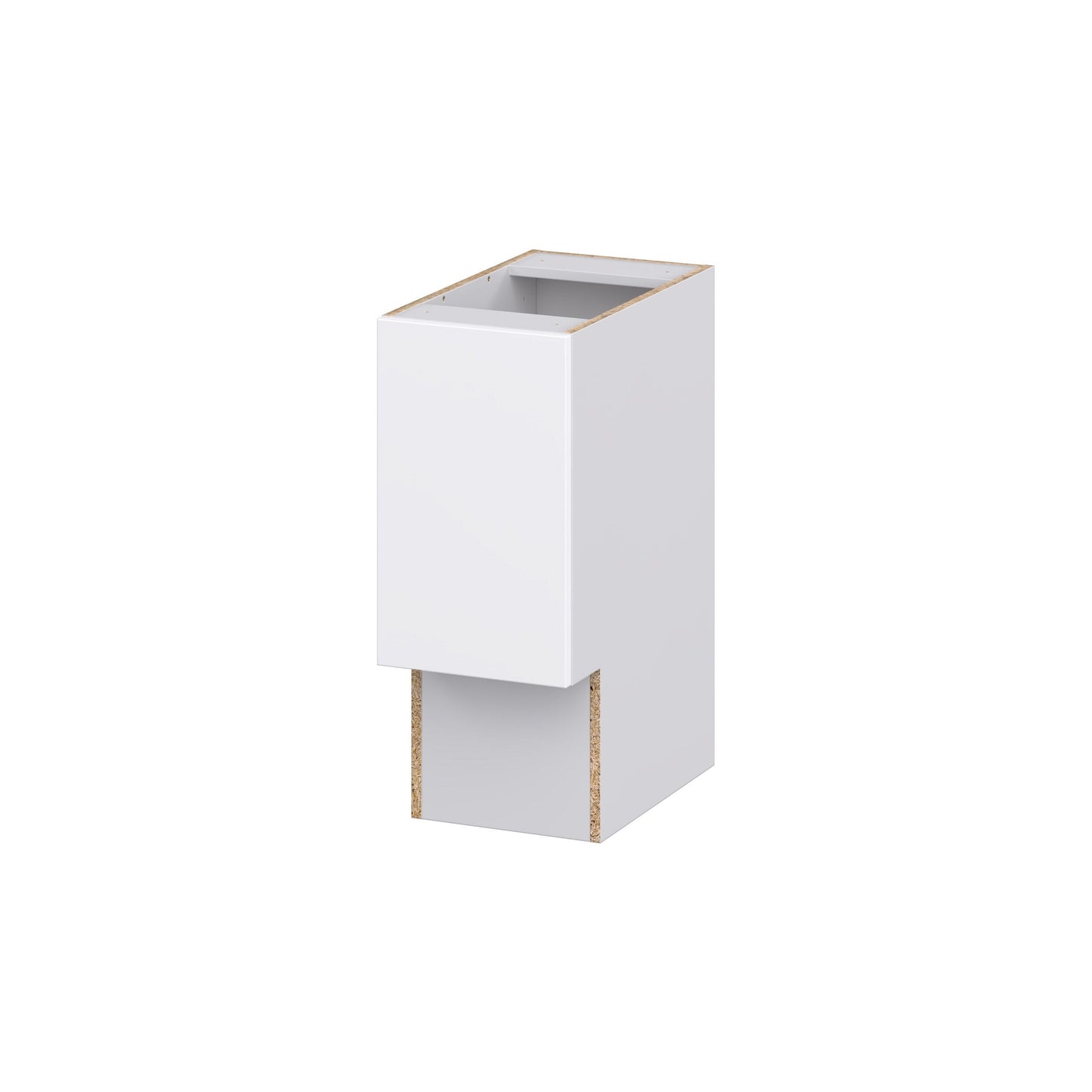 Hugo&Borg Lasalle 12-in W x 34.5-in H x 21-in D Bright White Slab Base Fully Assembled Cabinet (Flat Panel Slab Door Style)