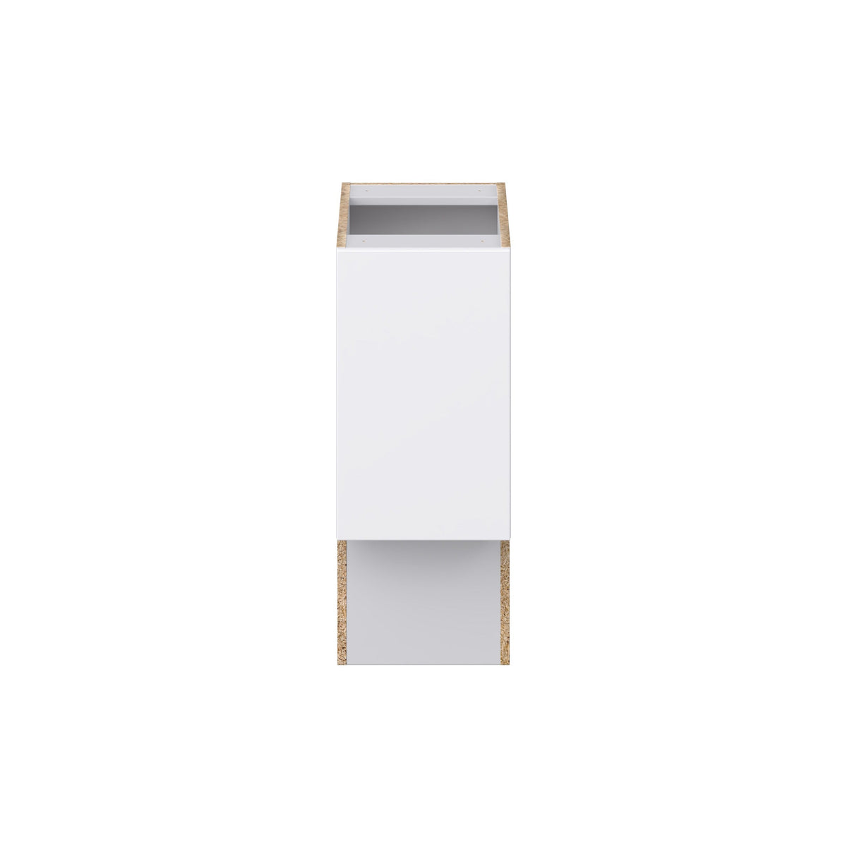 Hugo&Borg Lasalle 12-in W x 34.5-in H x 21-in D Bright White Slab Base Fully Assembled Cabinet (Flat Panel Slab Door Style)