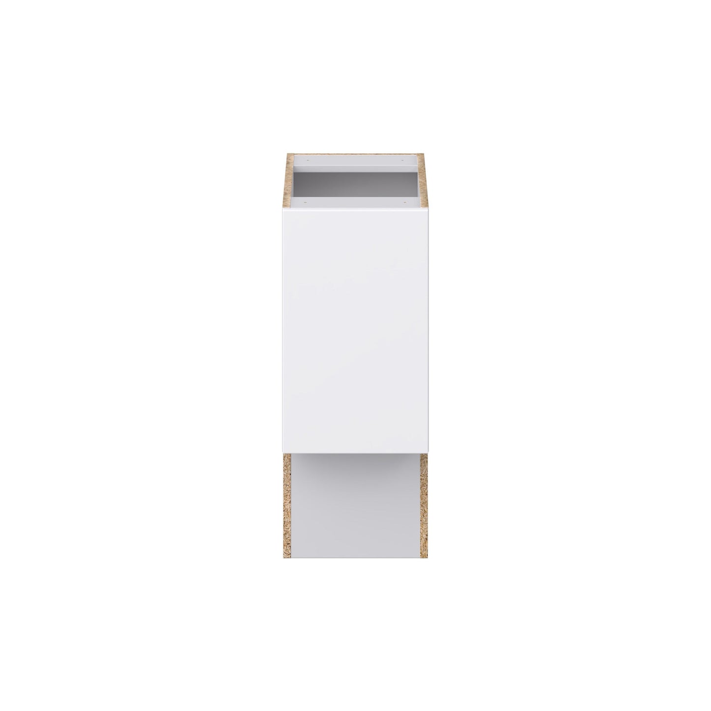 Hugo&Borg Lasalle 12-in W x 34.5-in H x 21-in D Bright White Slab Base Fully Assembled Cabinet (Flat Panel Slab Door Style)