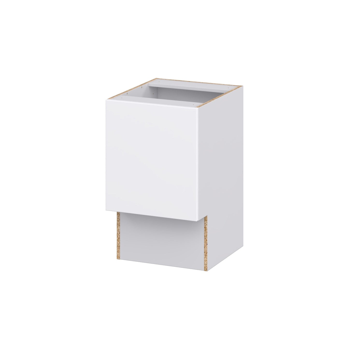 Hugo&Borg Lasalle 18-in W x 34.5-in H x 21-in D Bright White Slab Base Fully Assembled Cabinet (Flat Panel Slab Door Style)
