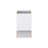 Hugo&Borg Lasalle 18-in W x 34.5-in H x 21-in D Bright White Slab Base Fully Assembled Cabinet (Flat Panel Slab Door Style)