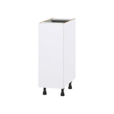 Hugo&Borg Lasalle 12-in W x 34.5-in H x 24-in D Bright White Slab Base Fully Assembled Cabinet (Flat Panel Slab Door Style)