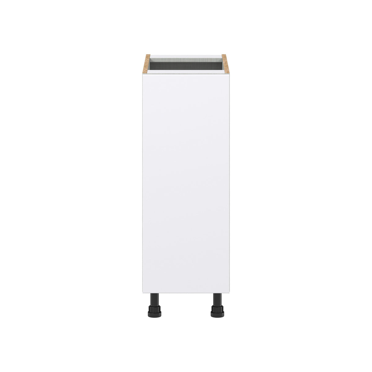 Hugo&Borg Lasalle 12-in W x 34.5-in H x 24-in D Bright White Slab Base Fully Assembled Cabinet (Flat Panel Slab Door Style)