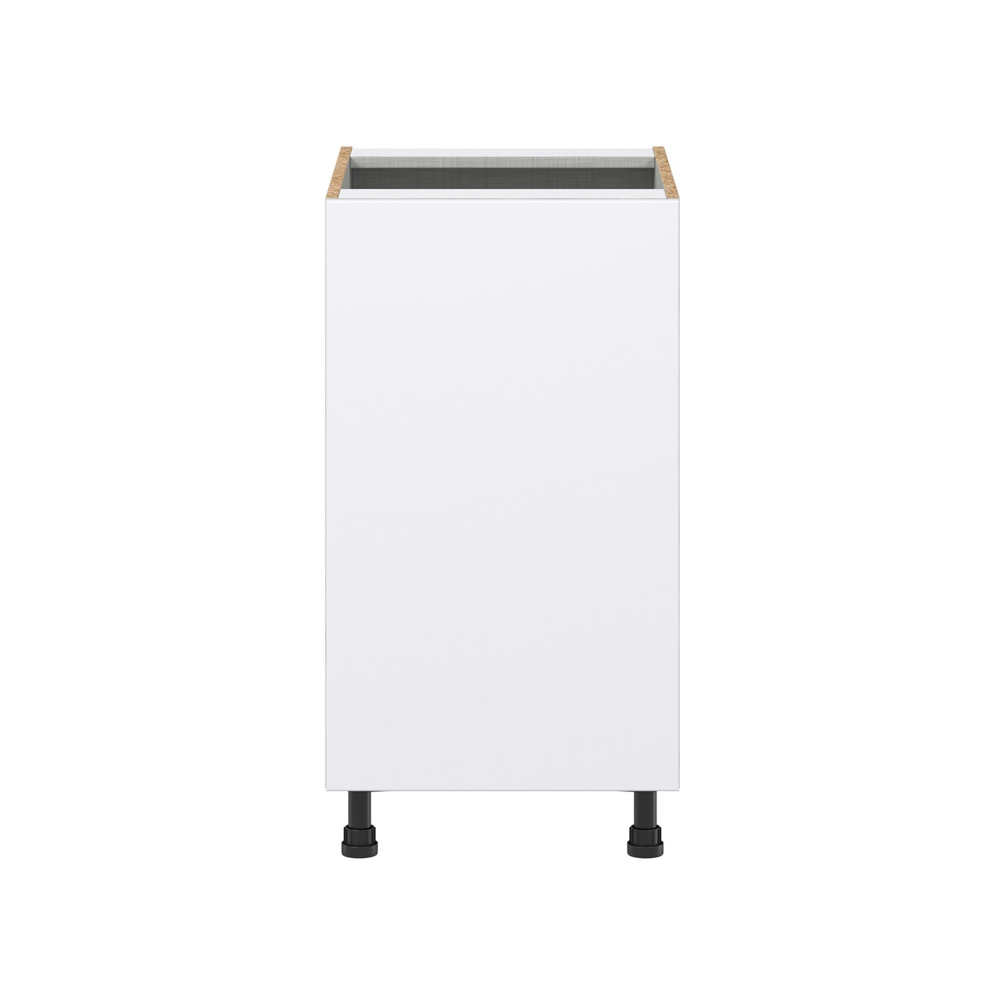 Hugo&Borg Lasalle 18-in W x 34.5-in H x 24-in D Bright White Slab Base Fully Assembled Cabinet (Flat Panel Slab Door Style)