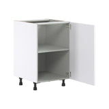 Hugo&Borg Lasalle 21-in W x 34.5-in H x 24-in D Bright White Slab Base Fully Assembled Cabinet (Flat Panel Slab Door Style)