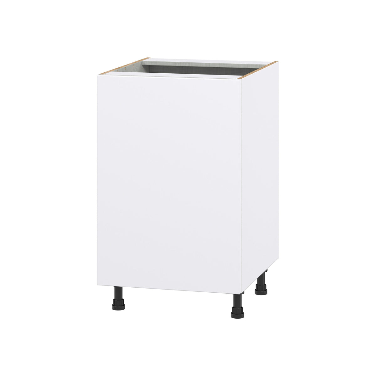 Hugo&Borg Lasalle 21-in W x 34.5-in H x 24-in D Bright White Slab Base Fully Assembled Cabinet (Flat Panel Slab Door Style)