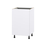 Hugo&Borg Lasalle 21-in W x 34.5-in H x 24-in D Bright White Slab Base Fully Assembled Cabinet (Flat Panel Slab Door Style)