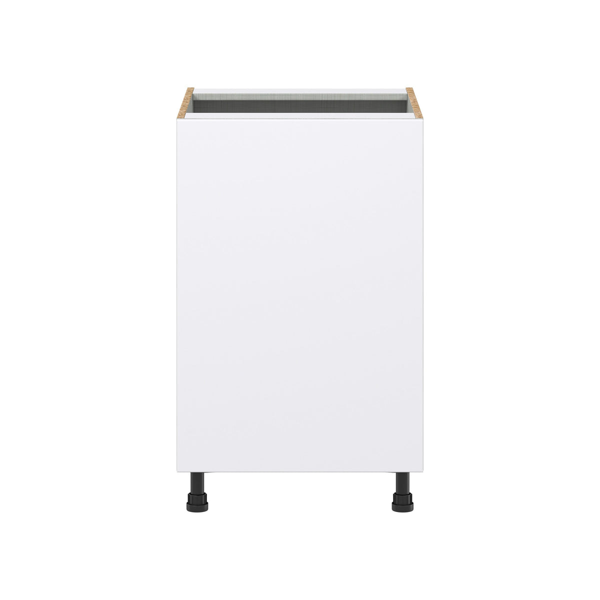 Hugo&Borg Lasalle 21-in W x 34.5-in H x 24-in D Bright White Slab Base Fully Assembled Cabinet (Flat Panel Slab Door Style)