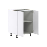 Hugo&Borg Lasalle 24-in W x 34.5-in H x 24-in D Bright White Slab Base Fully Assembled Cabinet (Flat Panel Slab Door Style)