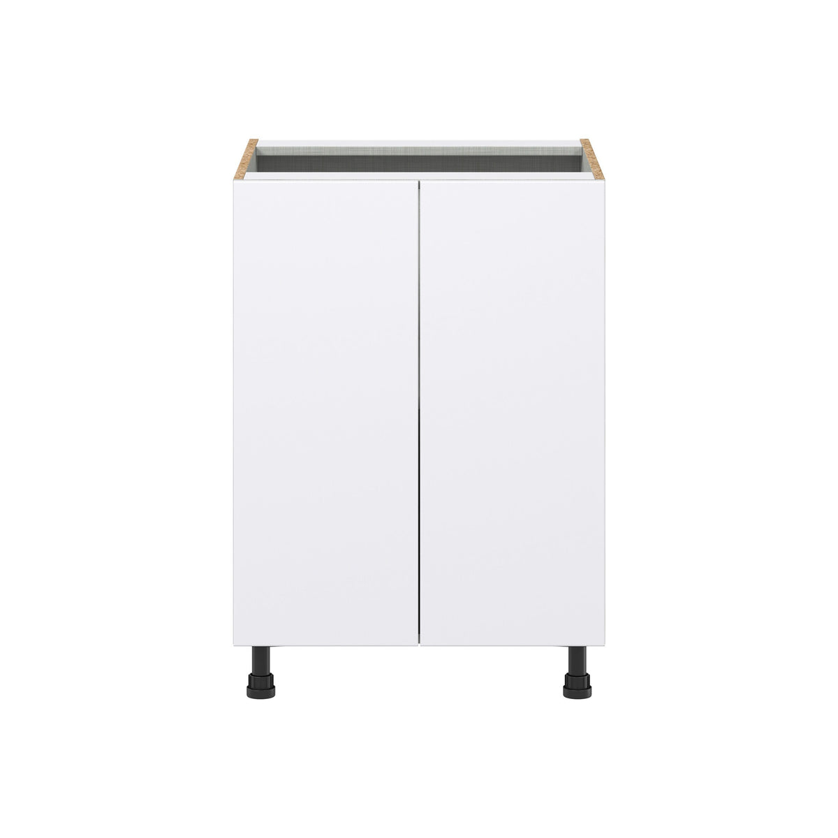 Hugo&Borg Lasalle 24-in W x 34.5-in H x 24-in D Bright White Slab Base Fully Assembled Cabinet (Flat Panel Slab Door Style)