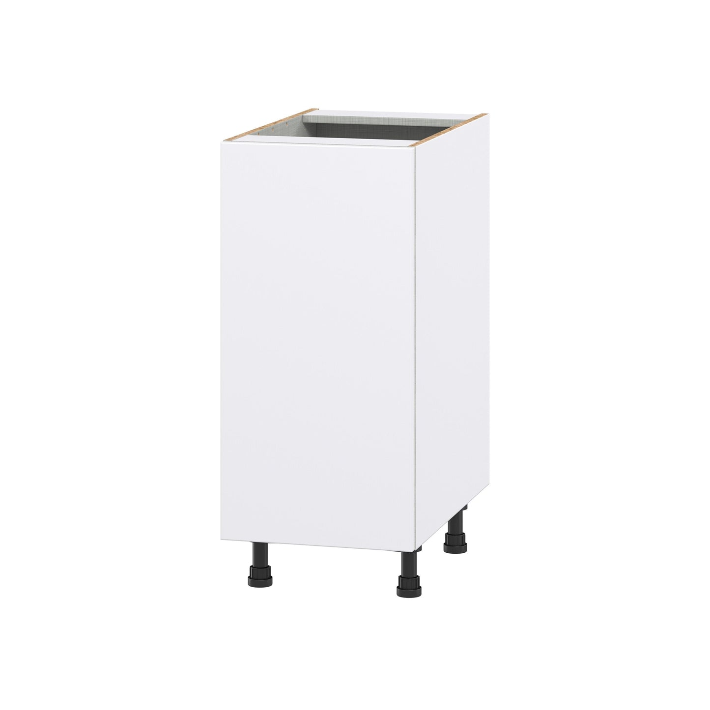 Hugo&Borg Lasalle 15-in W x 34.5-in H x 24-in D Bright White Slab 3-Drawers Base Fully Assembled Cabinet (Flat Panel Slab Style)