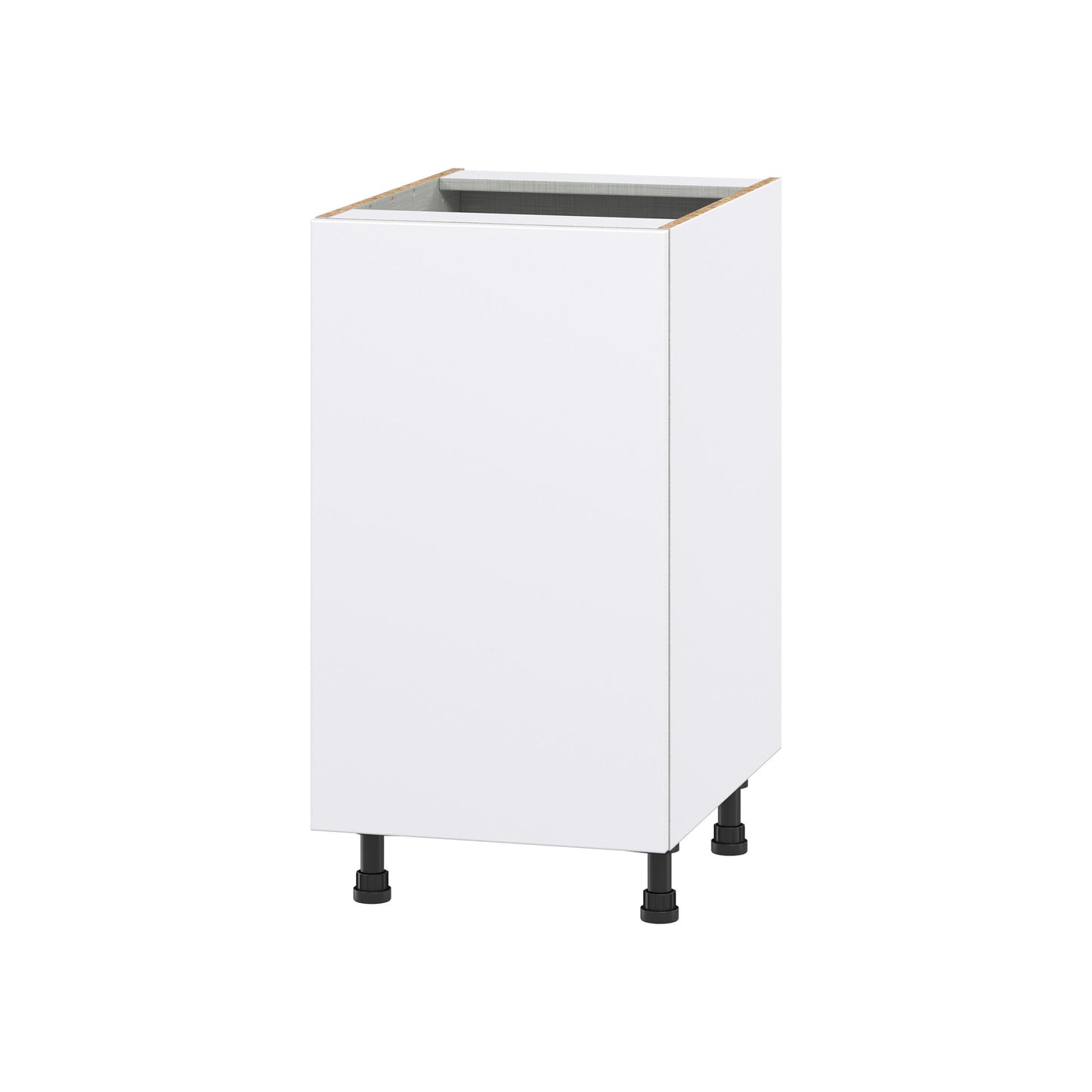 Hugo&Borg Lasalle 18-in W x 34.5-in H x 24-in D Bright White Slab 3-Drawers Base Fully Assembled Cabinet (Flat Panel Slab Style)
