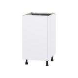 Hugo&Borg Lasalle 18-in W x 34.5-in H x 24-in D Bright White Slab 3-Drawers Base Fully Assembled Cabinet (Flat Panel Slab Style)