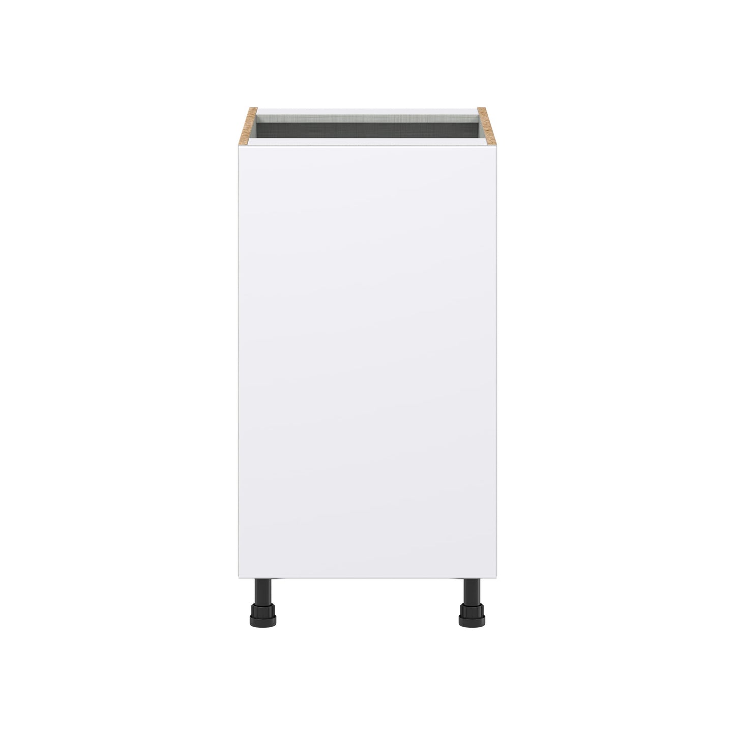 Hugo&Borg Lasalle 18-in W x 34.5-in H x 24-in D Bright White Slab 3-Drawers Base Fully Assembled Cabinet (Flat Panel Slab Style)