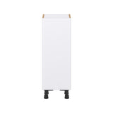 Hugo&Borg Lasalle 12-in W x 34.5-in H x 14-in D Bright White Slab Base Fully Assembled Cabinet (Flat Panel Slab Door Style)