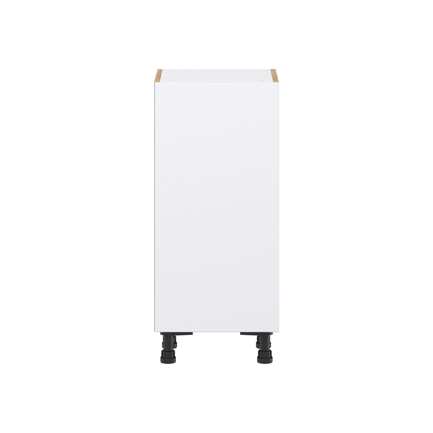 Hugo&Borg Lasalle 15-in W x 34.5-in H x 14-in D Bright White Slab Base Fully Assembled Cabinet (Flat Panel Slab Door Style)