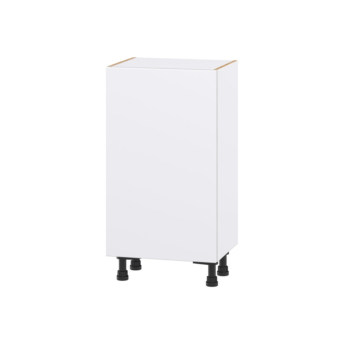 Hugo&Borg Lasalle 18-in W x 34.5-in H x 14-in D Bright White Slab Base Fully Assembled Cabinet (Flat Panel Slab Door Style)