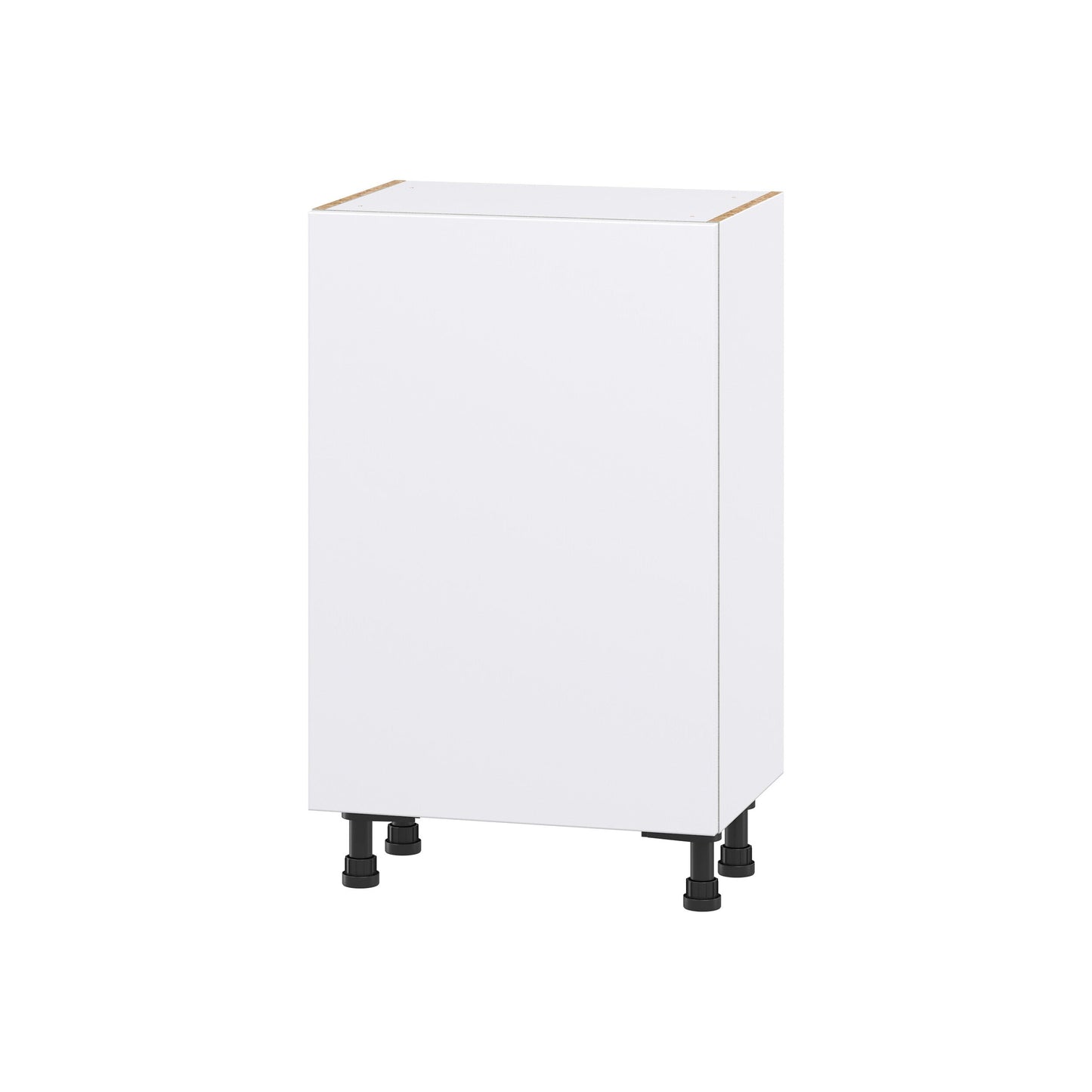 Hugo&Borg Lasalle 21-in W x 34.5-in H x 14-in D Bright White Slab Base Fully Assembled Cabinet (Flat Panel Slab Door Style)