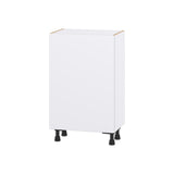 Hugo&Borg Lasalle 21-in W x 34.5-in H x 14-in D Bright White Slab Base Fully Assembled Cabinet (Flat Panel Slab Door Style)