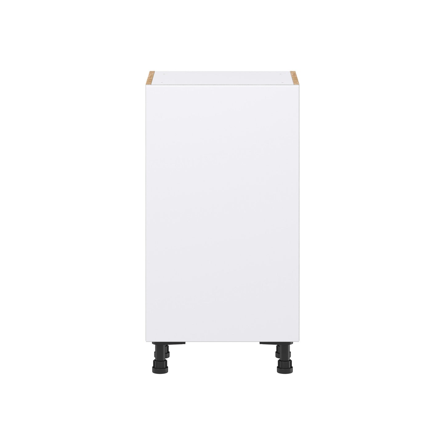 Hugo&Borg Lasalle 18-in W x 34.5-in H x 14-in D Bright White Slab Base Fully Assembled Cabinet (Flat Panel Slab Door Style)