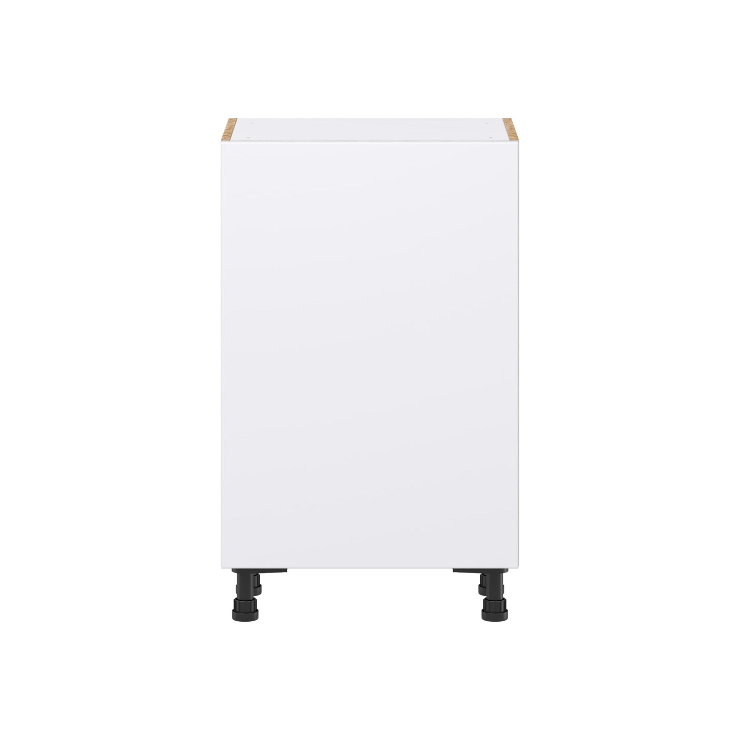 Hugo&Borg Lasalle 21-in W x 34.5-in H x 14-in D Bright White Slab Base Fully Assembled Cabinet (Flat Panel Slab Door Style)
