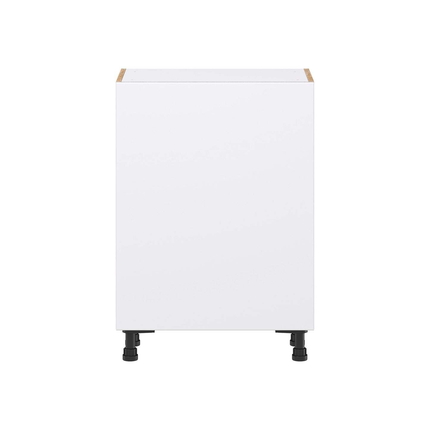Hugo&Borg Lasalle 24-in W x 34.5-in H x 14-in D Bright White Slab Base Fully Assembled Cabinet (Flat Panel Slab Door Style)