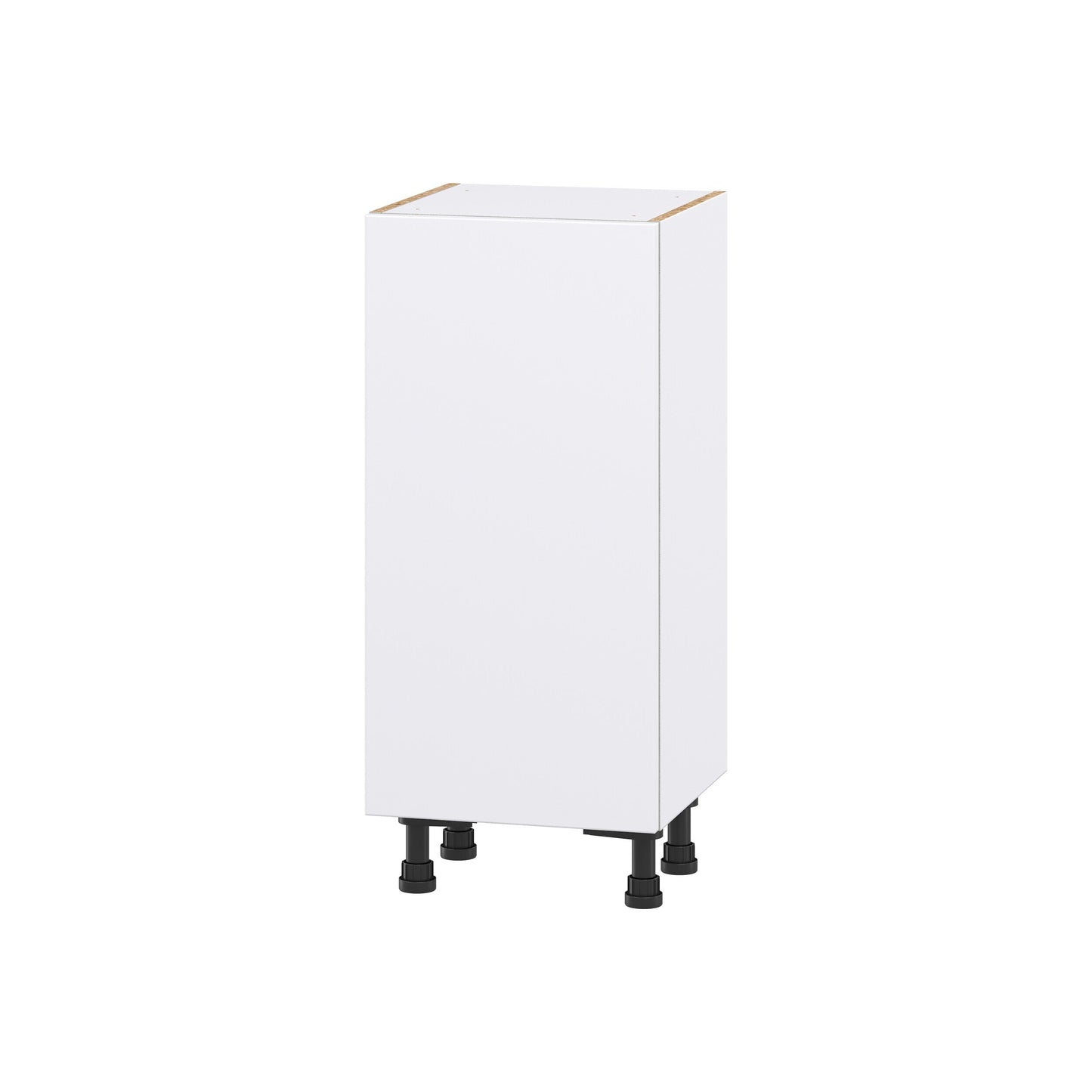 Hugo&Borg Lasalle 15-in W x 34.5-in H x 14-in D Bright White Slab 3-Drawers Base Fully Assembled Cabinet (Flat Panel Slab Style)