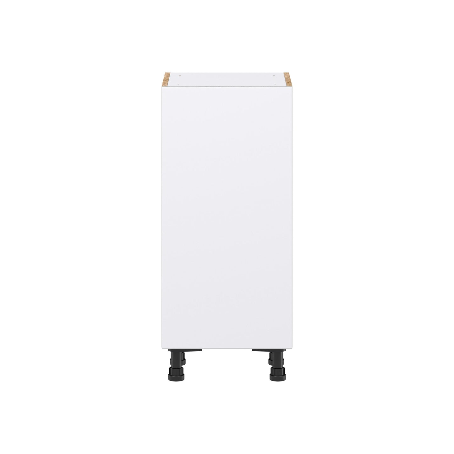 Hugo&Borg Lasalle 15-in W x 34.5-in H x 14-in D Bright White Slab 3-Drawers Base Fully Assembled Cabinet (Flat Panel Slab Style)