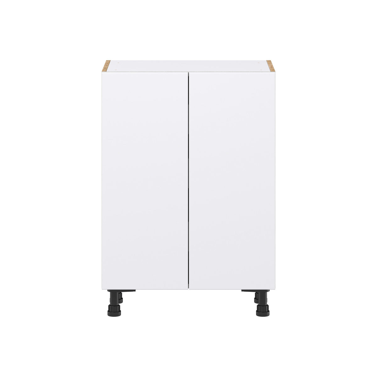Hugo&Borg Lasalle 24-in W x 34.5-in H x 14-in D Bright White Slab 3-Drawers Base Fully Assembled Cabinet (Flat Panel Slab Style)
