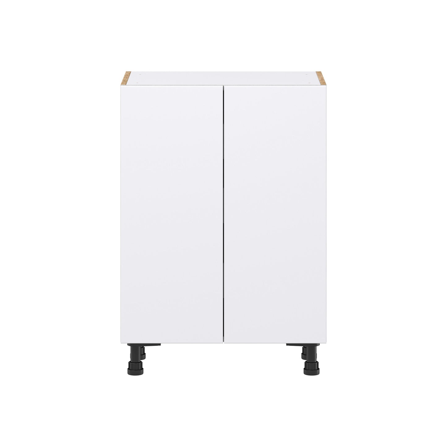 Hugo&Borg Lasalle 24-in W x 34.5-in H x 14-in D Bright White Slab 3-Drawers Base Fully Assembled Cabinet (Flat Panel Slab Style)