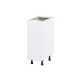 Hugo&Borg Lasalle 12-in W x 34.5-in H x 24-in D Bright White Slab 3-Drawers Base Fully Assembled Cabinet (Flat Panel Slab Style)