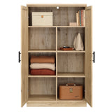 Sauder 34.882-in W x 59.764-in H Particleboard Prime Oak Freestanding Utility Storage Cabinet