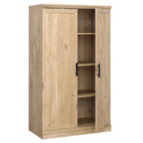 Sauder 34.882-in W x 59.764-in H Particleboard Prime Oak Freestanding Utility Storage Cabinet