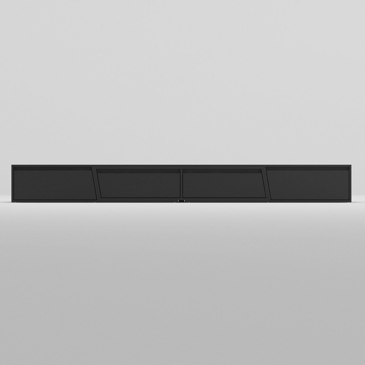 FUFU&GAGA Modern/Contemporary Black Tv Cabinet Integrated Tv Mount (Accommodates TVs up to 70-in)