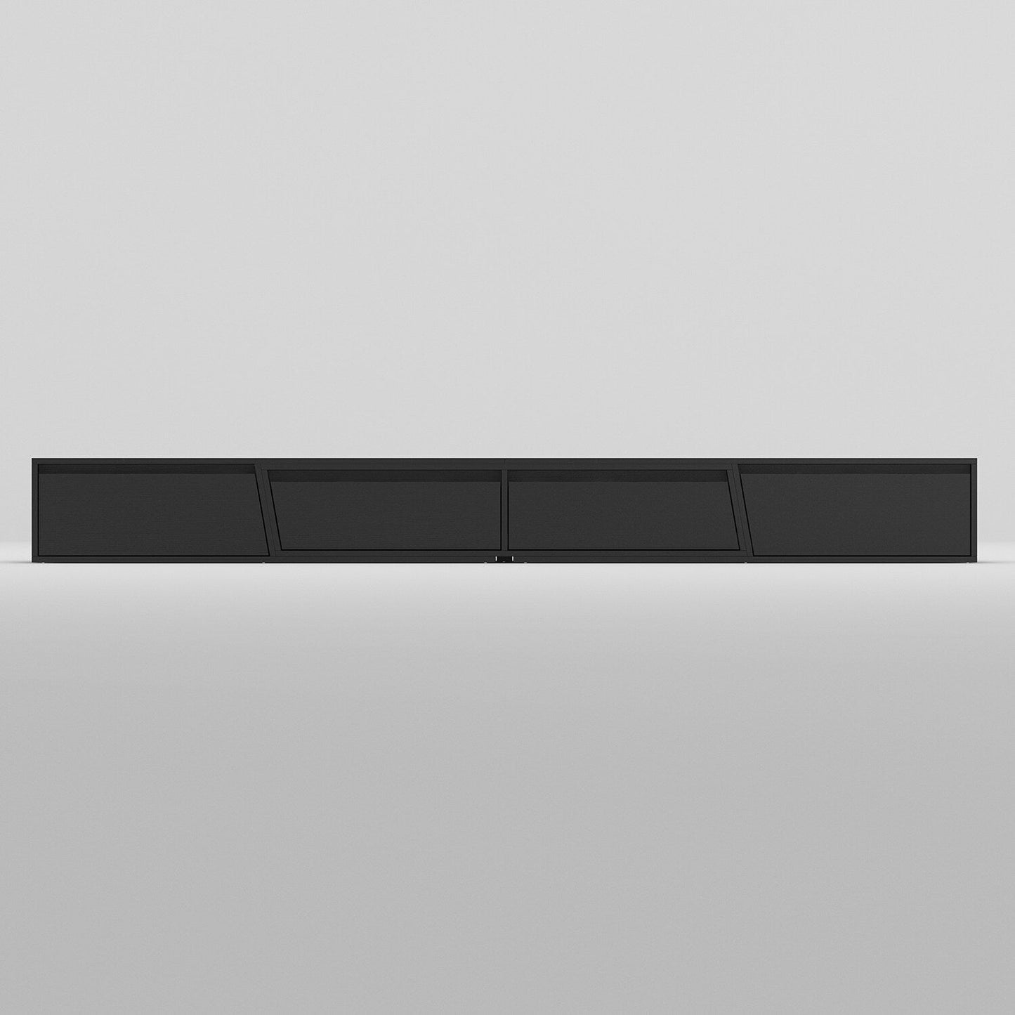 FUFU&GAGA Modern/Contemporary Black Tv Cabinet Integrated Tv Mount (Accommodates TVs up to 70-in)