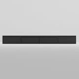 FUFU&GAGA Modern/Contemporary Black Tv Cabinet Integrated Tv Mount (Accommodates TVs up to 70-in)