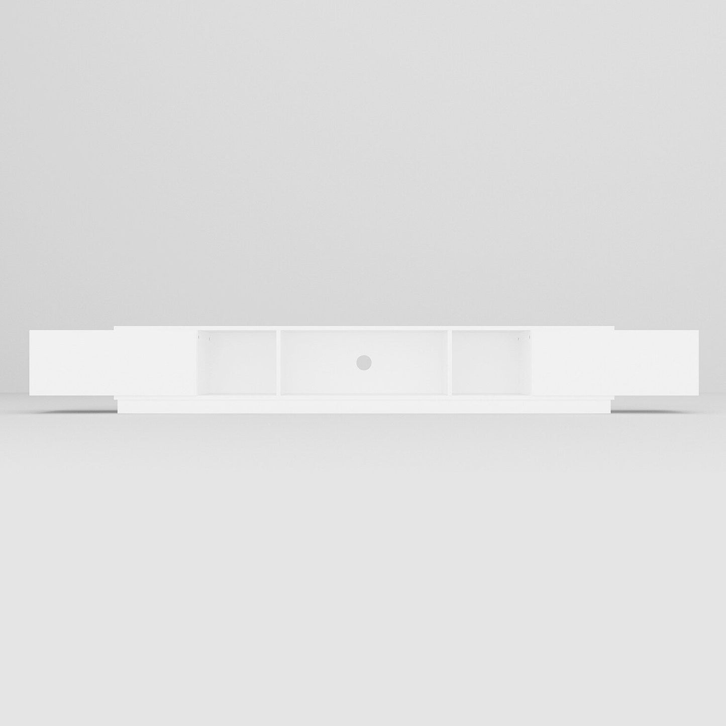 FUFU&GAGA Modern/Contemporary White Tv Cabinet (Accommodates TVs more than 70-in)