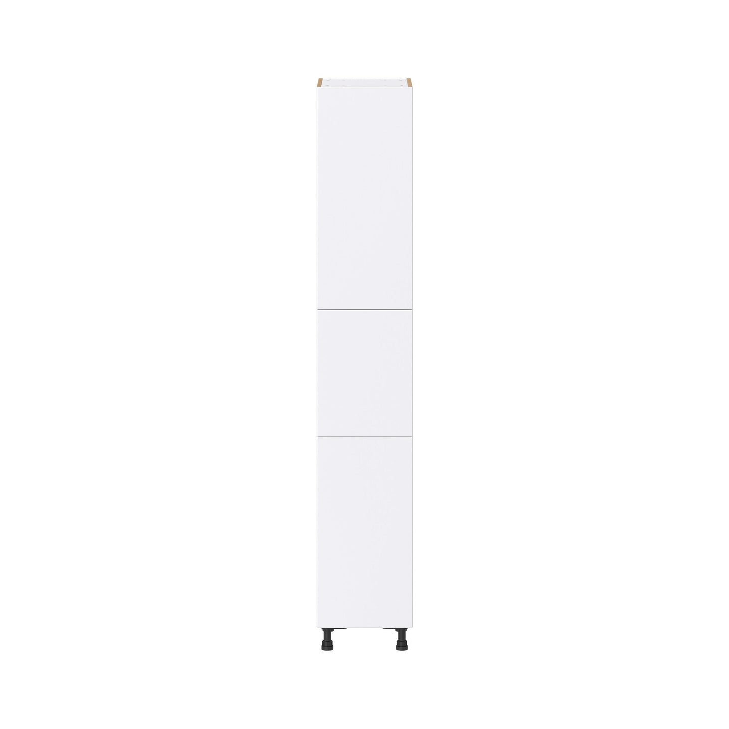 Hugo&Borg Lasalle 15-in W x 89.5-in H x 24-in D Bright White Slab Pantry Fully Assembled Cabinet (Flat Panel Slab Door Style)