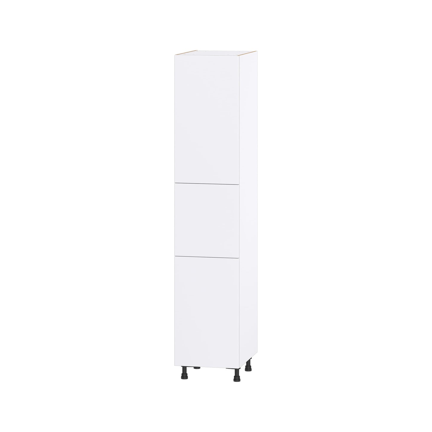 Hugo&Borg Lasalle 18-in W x 89.5-in H x 24-in D Bright White Slab Pantry Fully Assembled Cabinet (Flat Panel Slab Door Style)